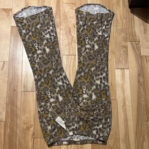 Juicy Couture Leopard Print Track Pants - Brown and Tan